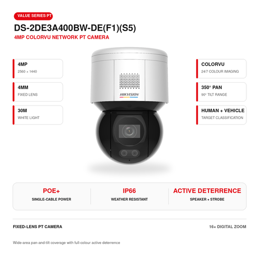 DS-2DE3A400BW-DE(F1)(S5) 4MP IP PT
