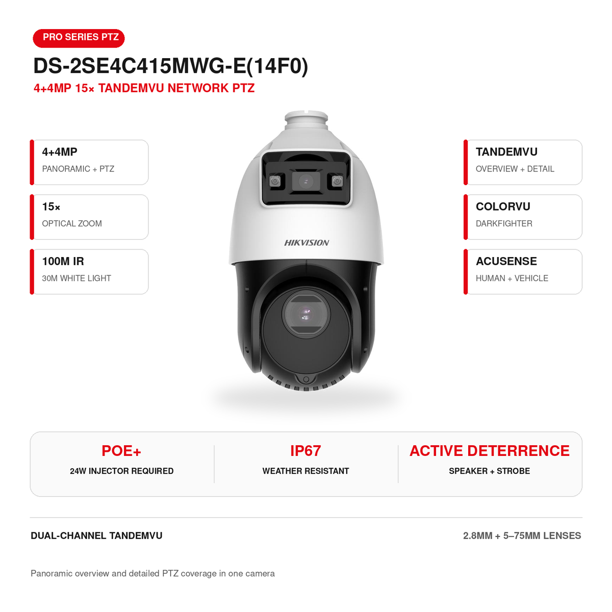 DS-2SE4C415MWG-E(14F0) 4MP IP PTZ