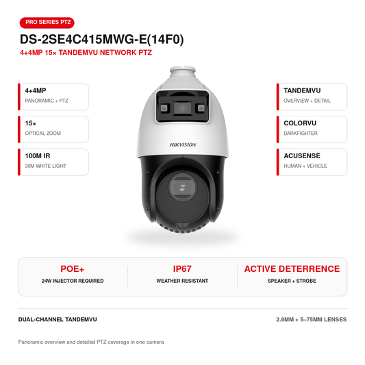 DS-2SE4C415MWG-E(14F0) 4MP IP PTZ
