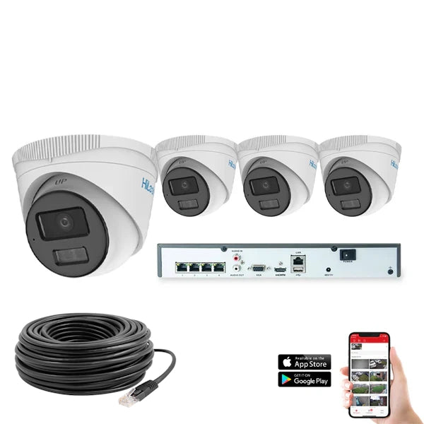 HiLook by Hikvision IP ColorVu 4ch 4MP CCTV Kit