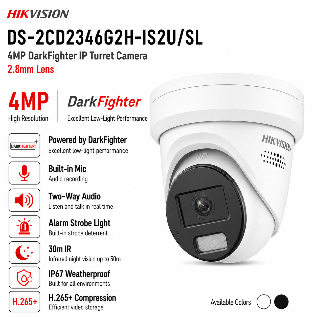 DS-2CD2346G2H-IS2U/SL 2.8mm 4MP IP