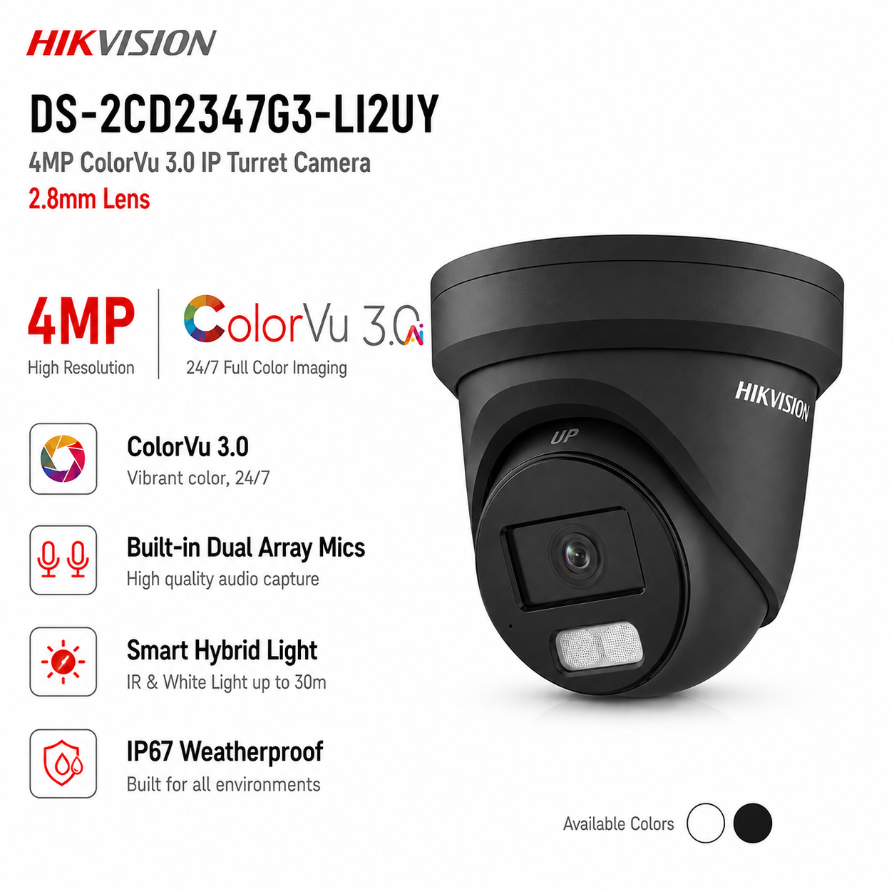DS-2CD2347G3-LI2UY 2.8mm 4MP IP