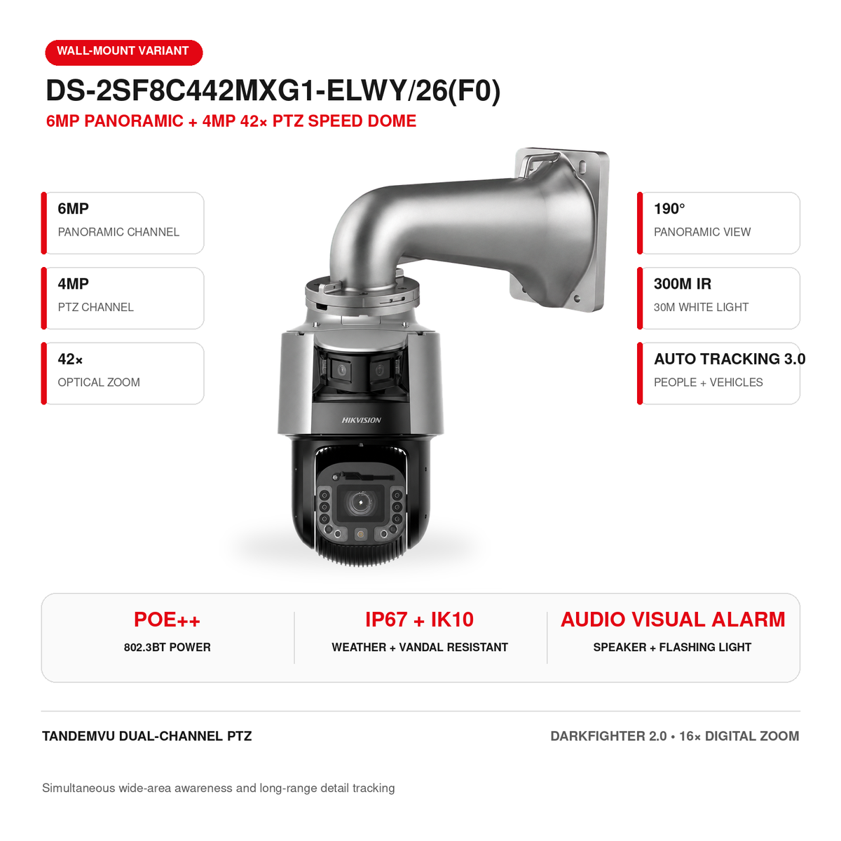 DS-2SF8C442MXG1-ELWY/26(F0) TandemVu 4MP 42x PTZ