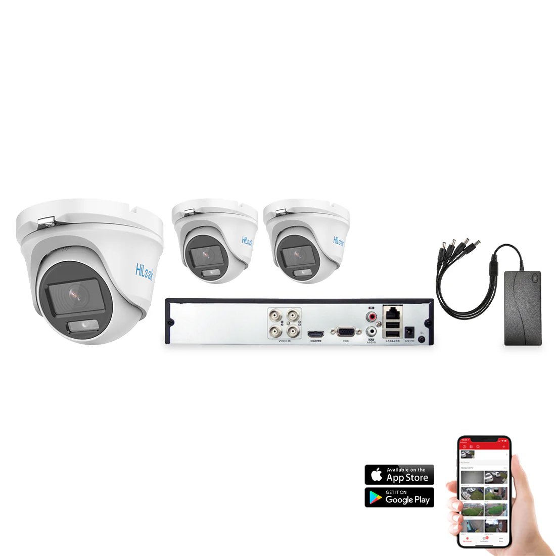 HiLook by Hikvision ColorVu 2 Camera 4ch 20M CCTV Kit