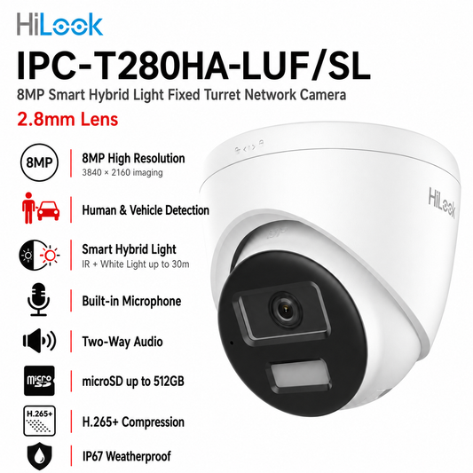 HiLook IPC-T280HA-LUF/SL 8MP IP