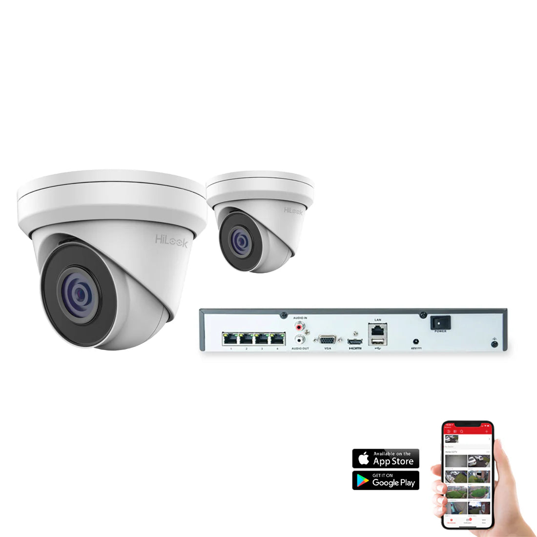HiLook by Hikvision IP 4ch 5MP 30M IR CCTV Kit