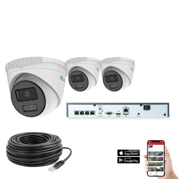 HiLook by Hikvision IP ColorVu 4ch 4MP CCTV Kit