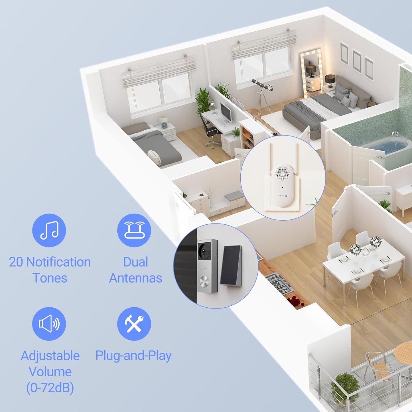EzViz 2K Doorbell Camera